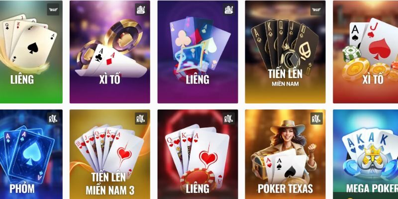 Tổng hợp top cổng game bài 2025