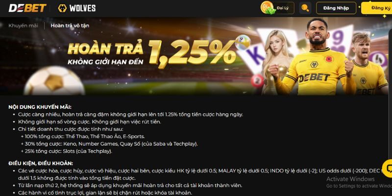 Hoàn trả hằng ngày là chính sách có lợi cho hội viên