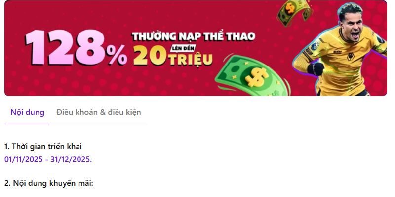 Nạp tiền và nhận các chương trình khuyến mãi