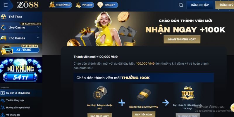 Quy định tham gia khuyến mãi nạp đầu cho người mới